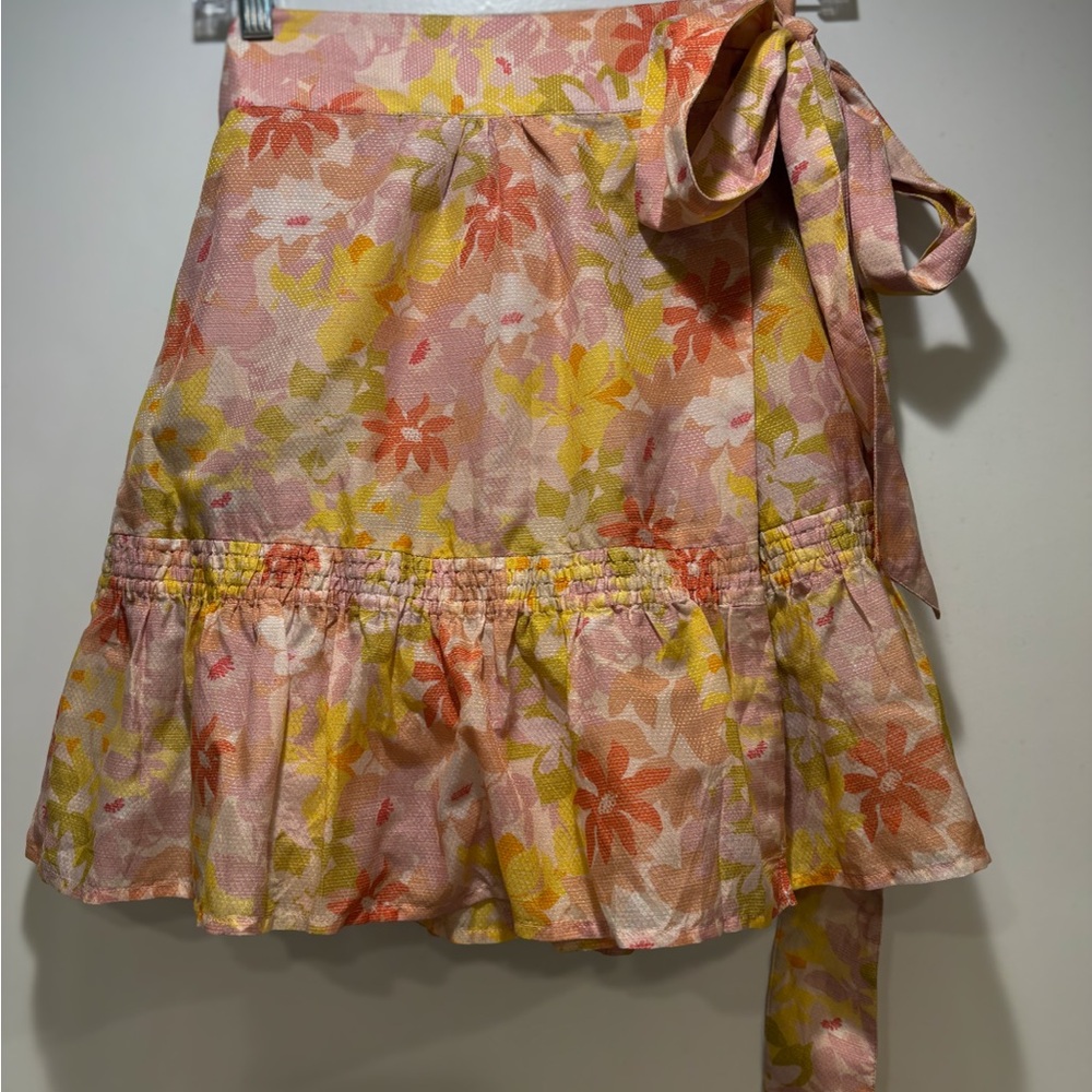Magali Pascal Floral Wrap Skirt